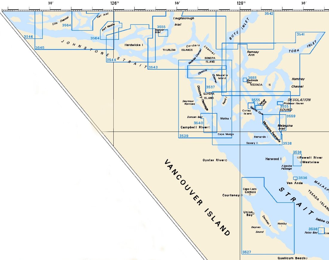 Nautical Charts Vancouver Bc