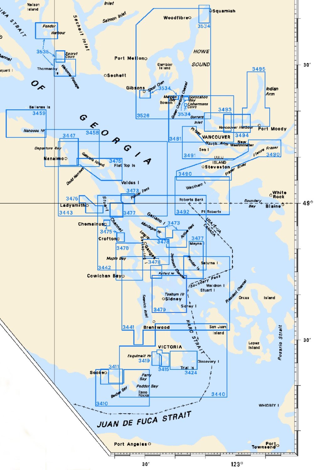 Hydrographic Charts Bc