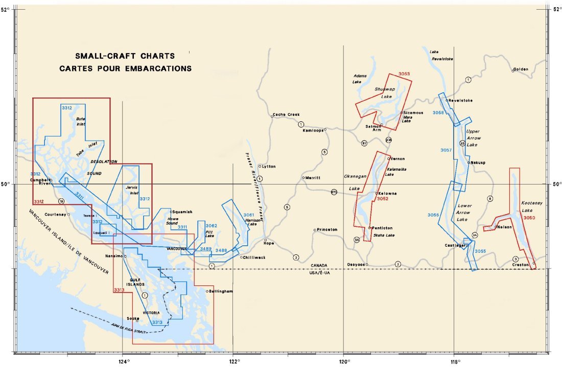 Small Craft Chart Index