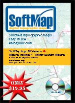 SoftMap Alberta topo50: Set of all three Volumes