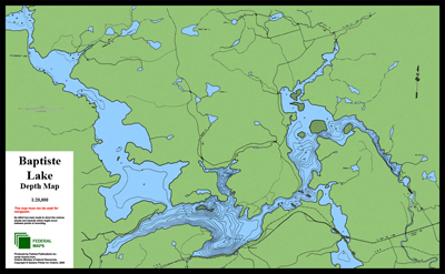Baptiste Lake Depth Chart