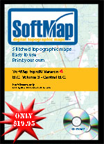 SoftMap British Columbia topo50: Volume 3 - Central British Columbia