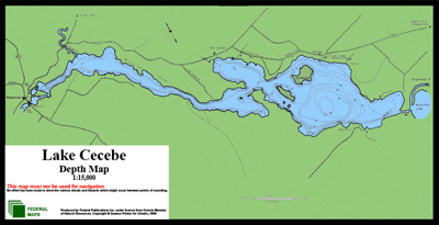 Baptiste Lake Depth Chart