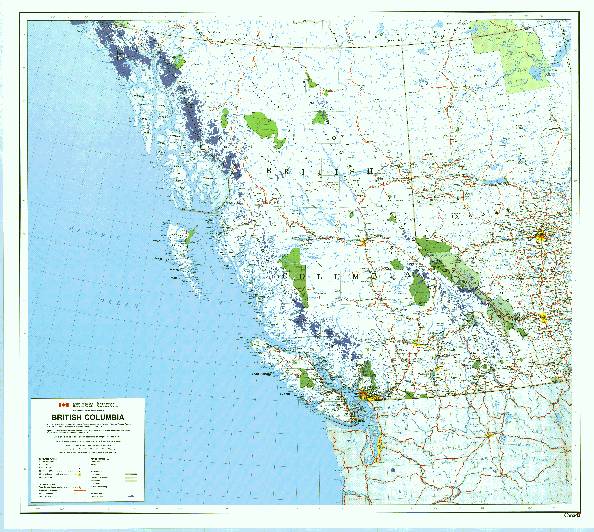Map Of British Columbia. Map of British Columbia