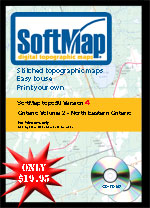SoftMap Northern Ontario topo50: Set of Volumes 2, 3 and 4