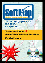 SoftMap Quebec topo50: Volume 4 - Northwestern Quebec