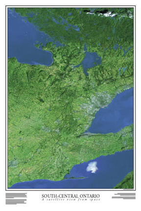 South Central Ontario satellite poster