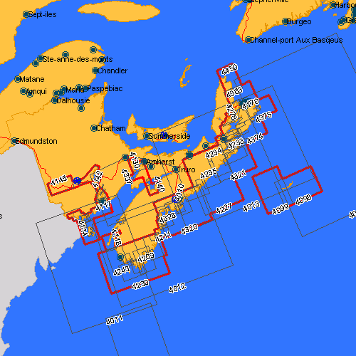 Canadian nautical charts of Nova Scotia on CD-ROM