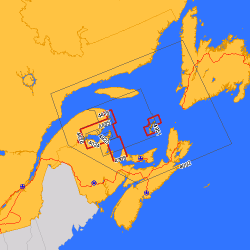 Charts of Chaleur Bay & Iles de la Madeleine