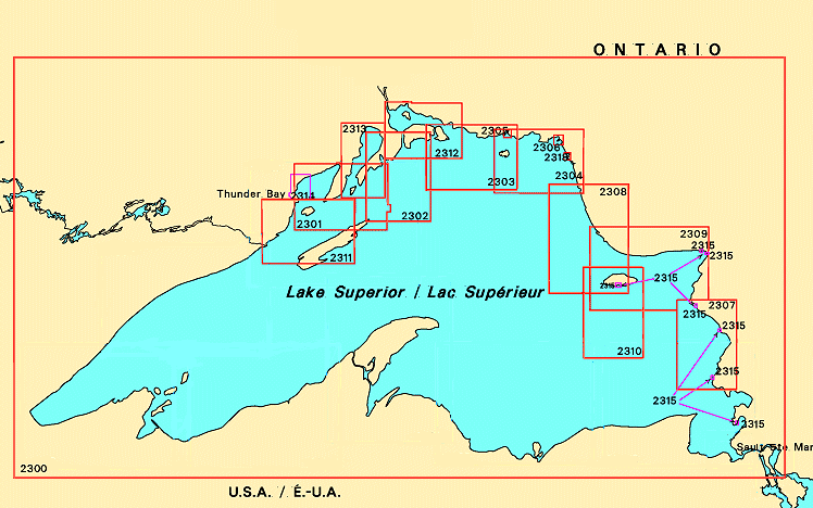 Lake Superior charts on CD-ROM