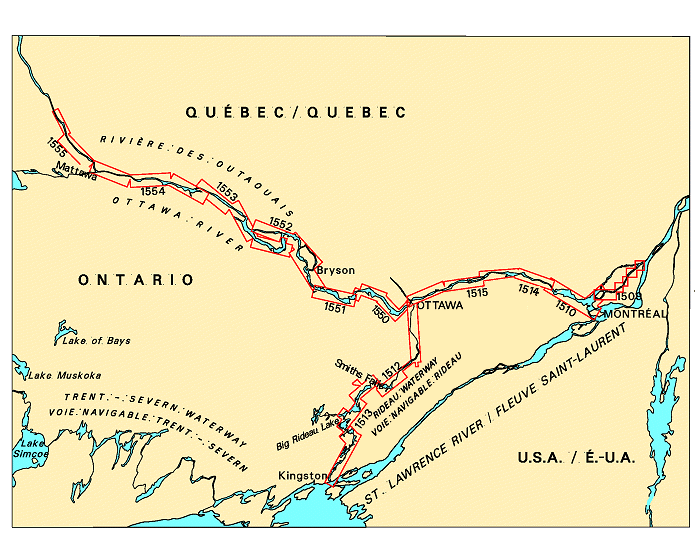 Charts of Rideau, Ottawa and Richelieu on CD-ROM