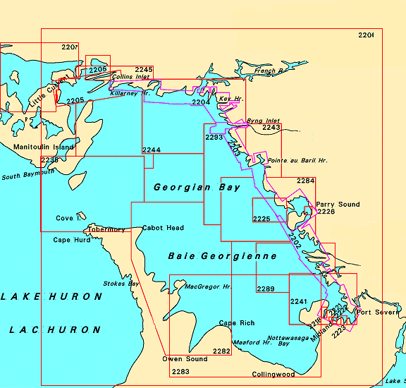 Georgian Bay Charts on CD-ROM