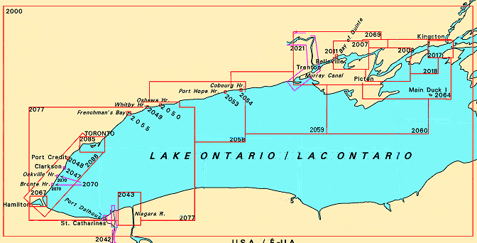 Lake Ontario Charts on CD-ROM