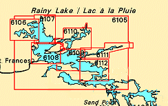 Nautical Charts of Rainy Lake on CD-ROM