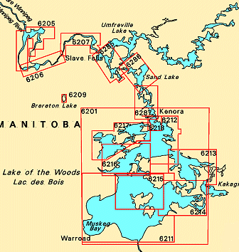 Charts of Lake of the Woods on CD-ROM