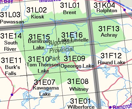 Algonquin Park Topographic Maps