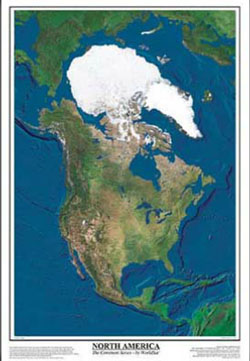 North America Satellite Poster