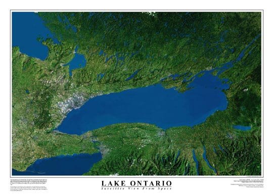 Lake Ontario Satellite Poster