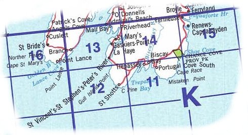 Topographic Map Index 001K 