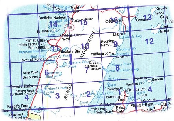 Topographic Map Index 012I