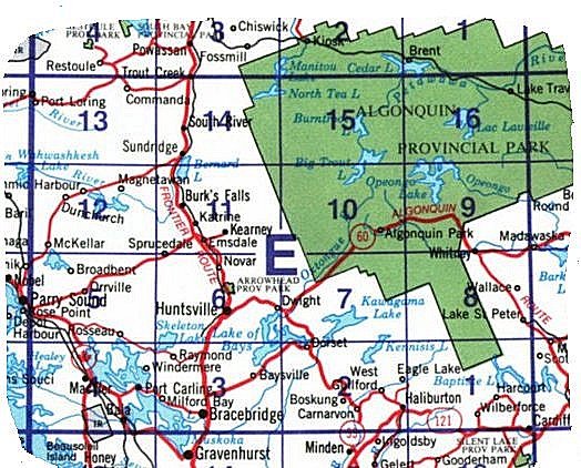 Topographic Map Index 031E