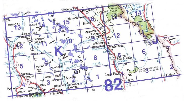 082K Lardeau, British Columbia