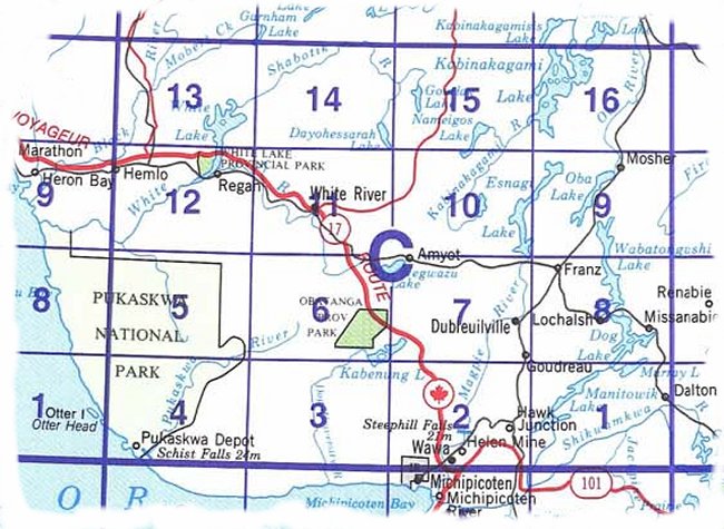 042C Topographic Maps White River Area