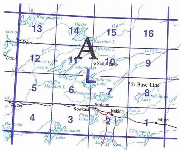 042L Topographic Maps Nakina Area