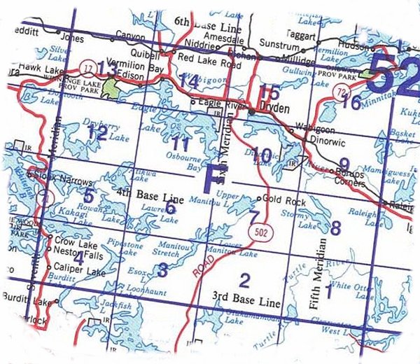 052F Topographic Index: Dryden Area