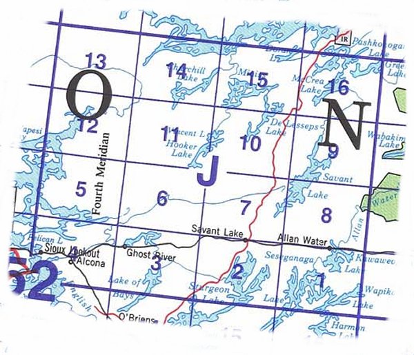 052J Topographic Maps Sioux Lookout Area