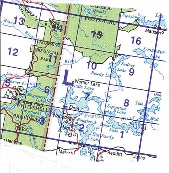 052L Topographic Maps Pointe du Bois Area