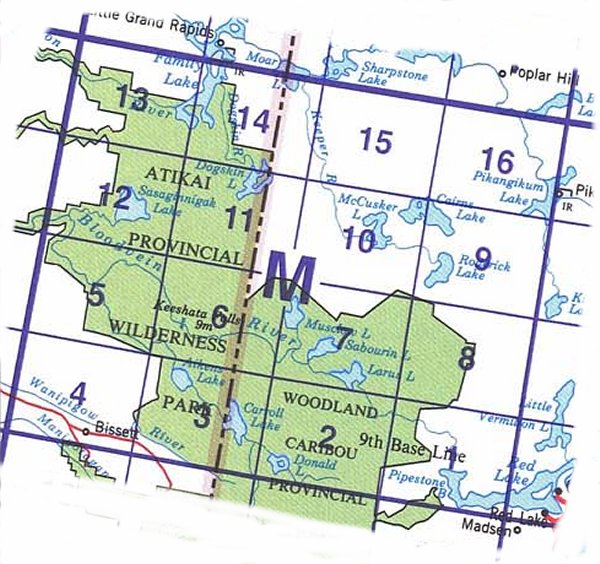 052M Topographic Maps Carroll Lake Area