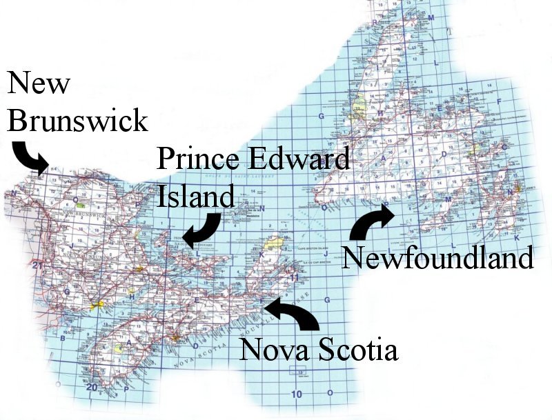 Topographic Maps for Atlantic Canada