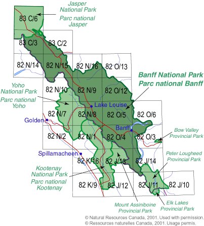 Banff National Park Maps And Books