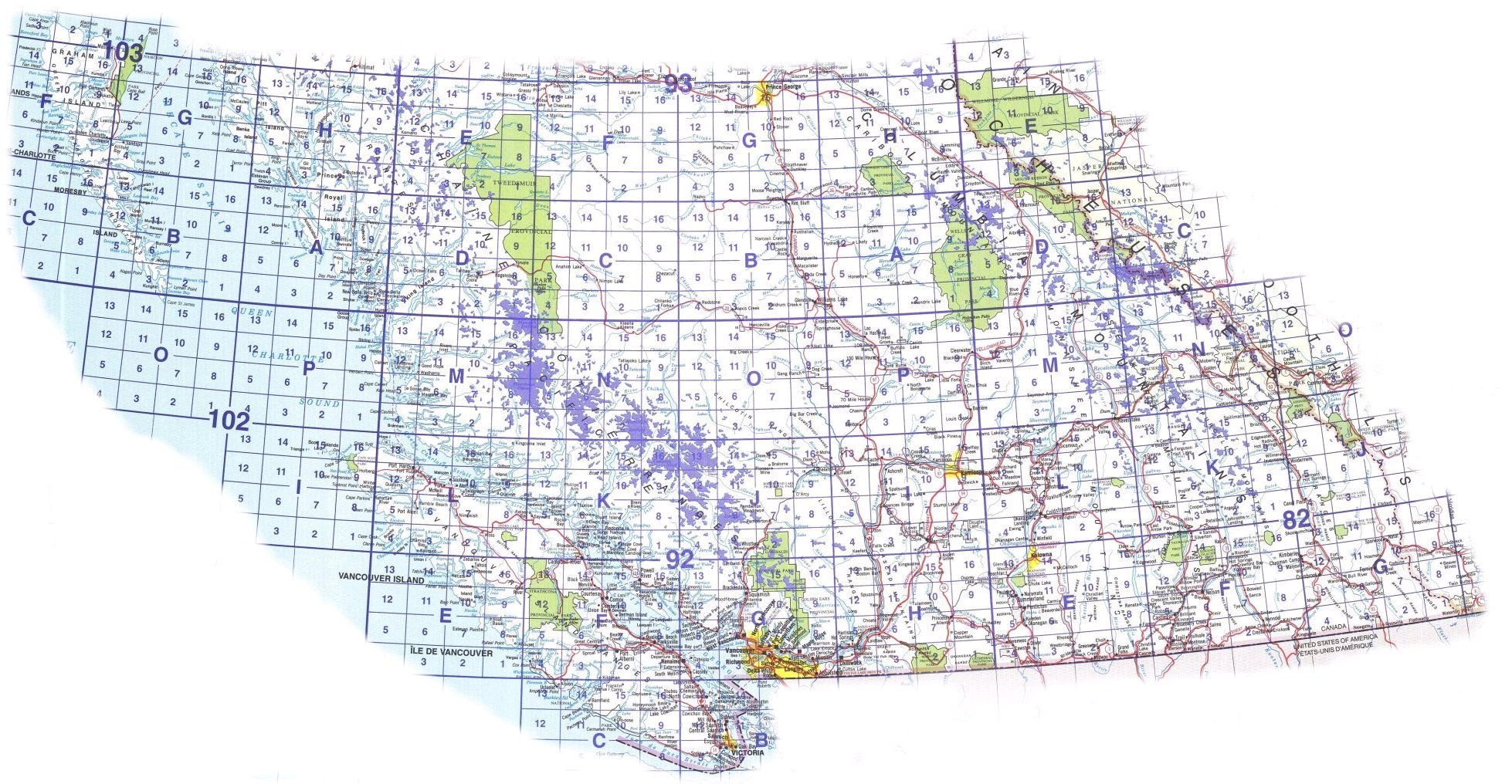 British Columbia Topographical Index