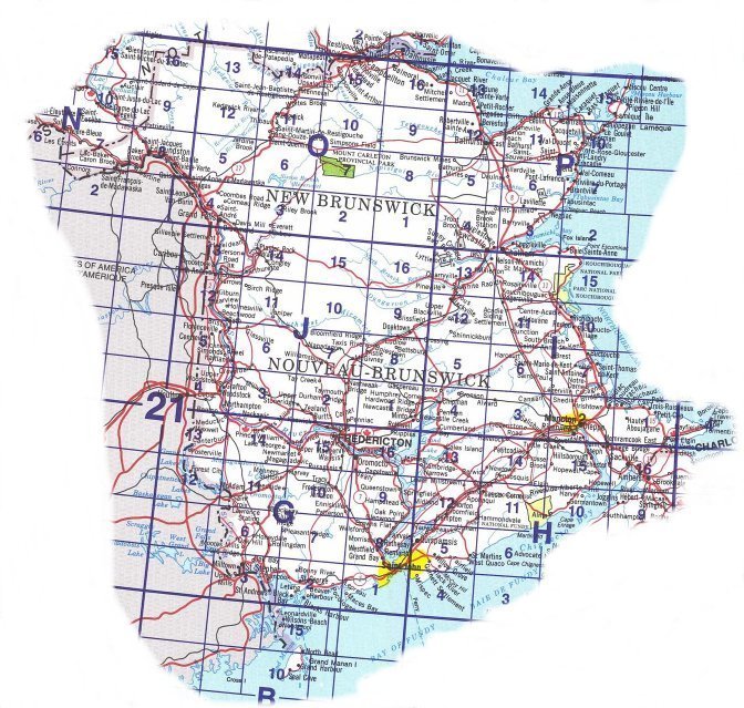 New Brunswick Topographic Maps