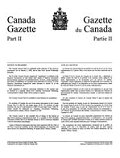 Canada Gazette Part II