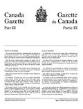Canada Gazette Part III