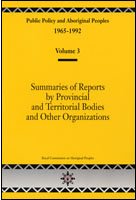 Summaries of Reports by Provincial and Territorial Bodies and Other Organizations 