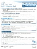Clear and Effective Communication: Quick Reference Tool