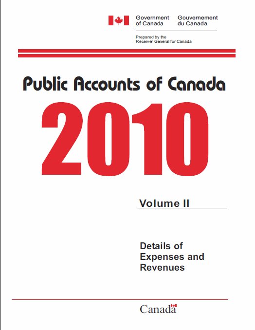 Public Accounts of Canada 2010-2011 Volume Two