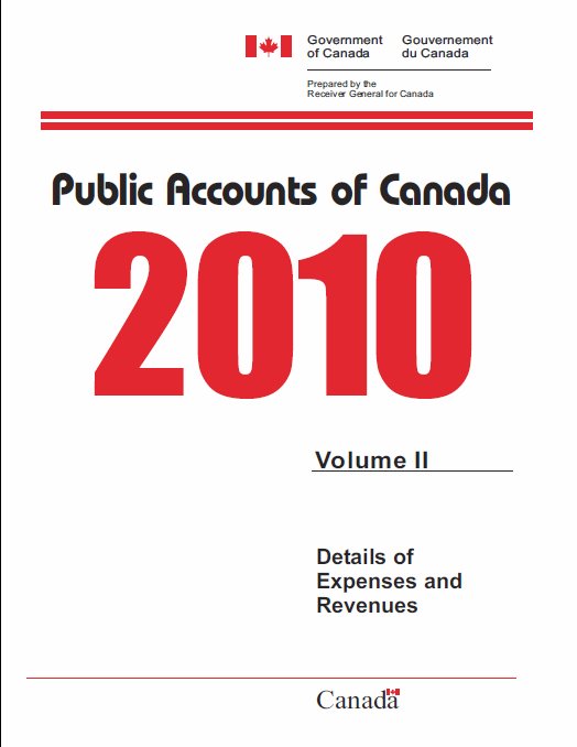 Public Accounts of Canada 2010-2011 Volume Two