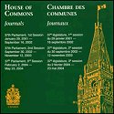 House of Commons Journals on CD-ROM: 37th Parliament