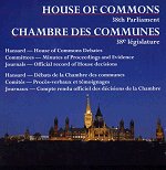 House of Commons, 38th Parliament: Debates/Journals/Committees CD-ROM
