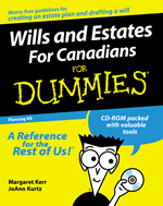 Wills and Estates for Canadians for Dummies Planning Kit
