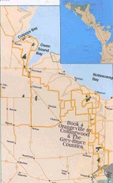 Niagara Escarpment SideRoads: Orangeville to Bruce Peninsula - coverage area