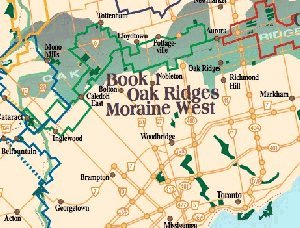 Hills of the Oak Ridges Moraine West - coverage area
