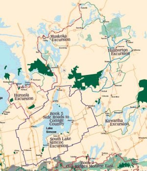 SideRoads Cottage Country: Simcoe, Kawarthas, Haliburton, Muskoka, Haliburton - coverage area